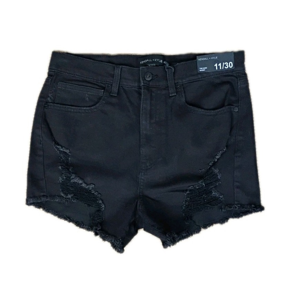 KENDALL+KYLIE New‎ Size 11/30 Womens High Rise Distressed Denim Shorts